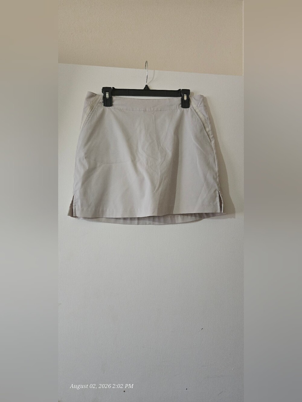 Lady Hagen Beige Golf Skort with Branded Waistband